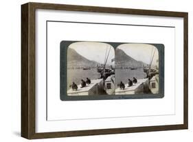 Hong Kong from the Harbour, 1901-Underwood & Underwood-Framed Giclee Print