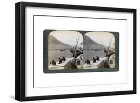 Hong Kong from the Harbour, 1901-Underwood & Underwood-Framed Giclee Print