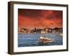 Hong Kong Harbor at Sunset, Hong Kong, China-Bill Bachmann-Framed Photographic Print