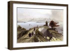 Hong Kong Harbour-Thomas Allom-Framed Art Print