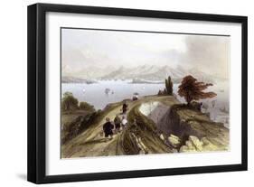 Hong Kong Harbour-Thomas Allom-Framed Art Print