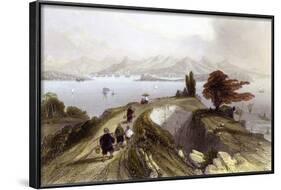 Hong Kong Harbour-Thomas Allom-Framed Art Print