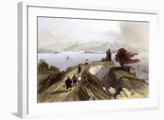 Hong Kong Harbour-Thomas Allom-Framed Art Print