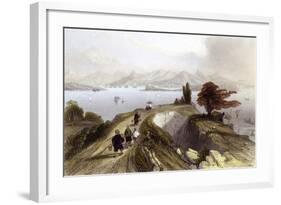 Hong Kong Harbour-Thomas Allom-Framed Art Print