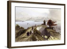 Hong Kong Harbour-Thomas Allom-Framed Art Print