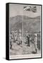 Hong Kong: Hoisting the British Flag at Taipo in the Kowloon Hinterland-H.m. Paget-Framed Stretched Canvas