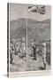 Hong Kong: Hoisting the British Flag at Taipo in the Kowloon Hinterland-H.m. Paget-Stretched Canvas