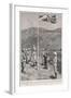 Hong Kong: Hoisting the British Flag at Taipo in the Kowloon Hinterland-H.m. Paget-Framed Art Print