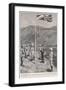 Hong Kong: Hoisting the British Flag at Taipo in the Kowloon Hinterland-H.m. Paget-Framed Art Print