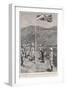 Hong Kong: Hoisting the British Flag at Taipo in the Kowloon Hinterland-H.m. Paget-Framed Art Print