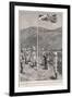 Hong Kong: Hoisting the British Flag at Taipo in the Kowloon Hinterland-H.m. Paget-Framed Art Print