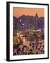 Hong Kong, Hong Kong Island, Causeway Bay View across Harbour to Victoria Peak, China-Peter Adams-Framed Photographic Print