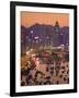 Hong Kong, Hong Kong Island, Causeway Bay View across Harbour to Victoria Peak, China-Peter Adams-Framed Photographic Print