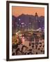 Hong Kong, Hong Kong Island, Causeway Bay View across Harbour to Victoria Peak, China-Peter Adams-Framed Photographic Print