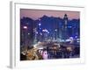 Hong Kong, Hong Kong Island, Causeway Bay View across Harbour to Victoria Peak, China-Peter Adams-Framed Photographic Print