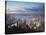 Hong Kong Island and Kowloon Skylines at Sunset, Hong Kong, China-Ian Trower-Stretched Canvas