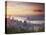 Hong Kong Island and Kowloon Skylines at Sunset, Hong Kong, China-Ian Trower-Stretched Canvas