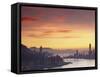 Hong Kong Island and Tsim Sha Tsui Skylines at Sunset, Hong Kong, China-Ian Trower-Framed Stretched Canvas