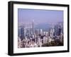 Hong Kong Island Skyline and Victoria Harbour Beyond, Hong Kong, China, Asia-Amanda Hall-Framed Photographic Print