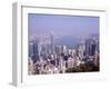 Hong Kong Island Skyline and Victoria Harbour Beyond, Hong Kong, China, Asia-Amanda Hall-Framed Photographic Print