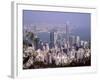 Hong Kong Island Skyline and Victoria Harbour Beyond, Hong Kong, China, Asia-Amanda Hall-Framed Photographic Print