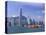 Hong Kong Island Skyline and Victoria Harbour, Hong Kong, China, Asia-Amanda Hall-Stretched Canvas