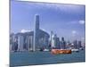 Hong Kong Island Skyline and Victoria Harbour, Hong Kong, China, Asia-Amanda Hall-Mounted Photographic Print