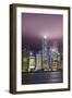 Hong Kong Island skyline and Victoria Harbour, Hong Kong, China.-Michael DeFreitas-Framed Photographic Print