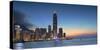 Hong Kong Island Skyline at Dusk, Hong Kong, China, Asia-Ian Trower-Stretched Canvas