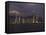 Hong Kong Island Skyline at Dusk, Hong Kong, China-Amanda Hall-Framed Stretched Canvas