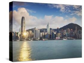 Hong Kong Island Skyline, Hong Kong, China-Ian Trower-Stretched Canvas