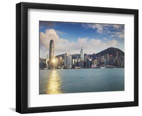 Hong Kong Island Skyline, Hong Kong, China-Ian Trower-Framed Photographic Print