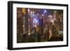 Hong Kong Island skyscrapers illuminated at night, Hong Kong, China, Asia-Fraser Hall-Framed Photographic Print