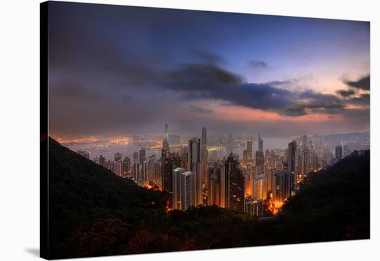 Hong Kong Morning-Dale MacMillan-Stretched Canvas