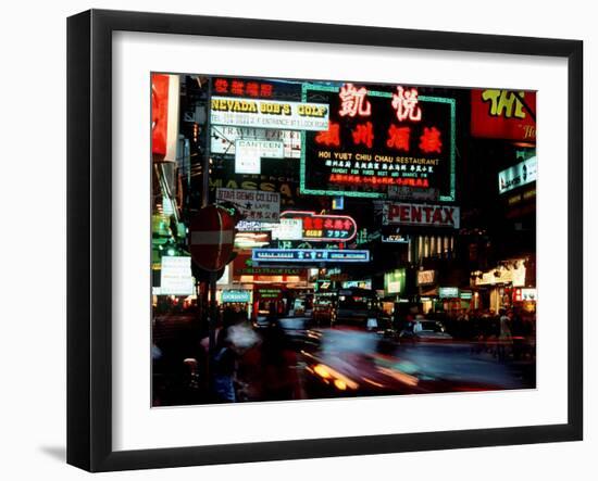 Hong Kong Night View-null-Framed Premium Photographic Print