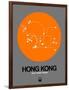 Hong Kong Orange Subway Map-NaxArt-Framed Art Print