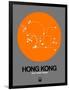 Hong Kong Orange Subway Map-NaxArt-Framed Art Print