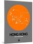 Hong Kong Orange Subway Map-NaxArt-Mounted Art Print