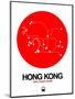 Hong Kong Red Subway Map-NaxArt-Mounted Art Print