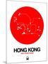 Hong Kong Red Subway Map-NaxArt-Mounted Art Print