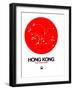 Hong Kong Red Subway Map-NaxArt-Framed Art Print