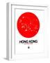 Hong Kong Red Subway Map-NaxArt-Framed Art Print