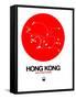 Hong Kong Red Subway Map-NaxArt-Framed Stretched Canvas