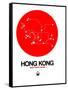 Hong Kong Red Subway Map-NaxArt-Framed Stretched Canvas