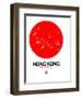 Hong Kong Red Subway Map-NaxArt-Framed Art Print