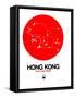 Hong Kong Red Subway Map-NaxArt-Framed Stretched Canvas