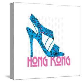 Hong Kong Shoe-Elle Stewart-Stretched Canvas