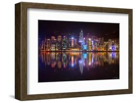 Hong Kong Skyline 2014-Ben Heine-Framed Photographic Print