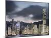 Hong Kong Skyline and financial district at dusk-Martin Puddy-Mounted Premium Photographic Print