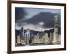 Hong Kong Skyline and financial district at dusk-Martin Puddy-Framed Photographic Print